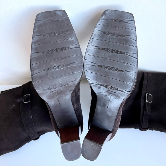 Like New 7 - STUART WEITZMAN Boots Mid Calf Short Boots Platform Suede - Picture 9 of 15